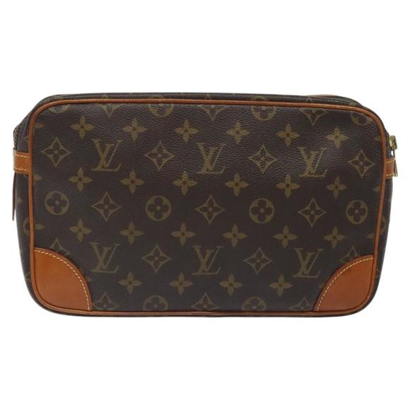 LOUIS VUITTON Monogram Compiegne 28 Clutch Bag M51845 LV Auth 116800 - Picture 2 of 16